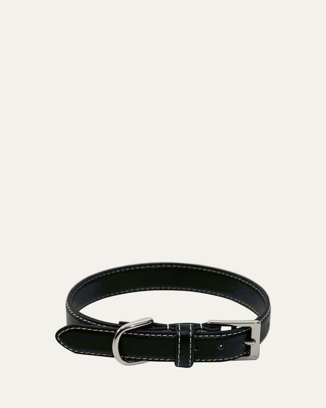 Personalized Leather Small Dog Collar
